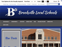 Tablet Screenshot of brookvilleschools.org
